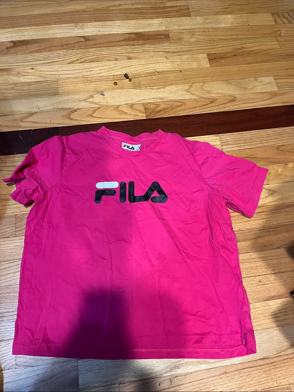 FILA Kids Hot Pink Logo Short Sleeve Tee
